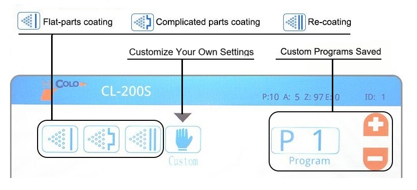 touch control for powder coating gun - 副本
