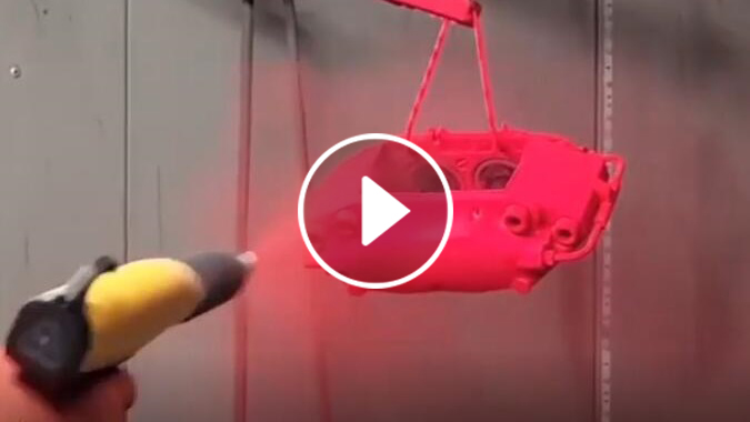 powder coating gun application