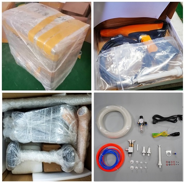 powder coating machine packing