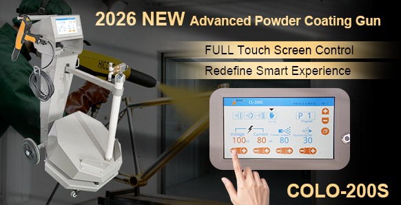 touch screen powder coating gun