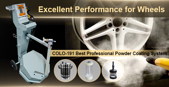 professional powder coating gun for alloy wheels